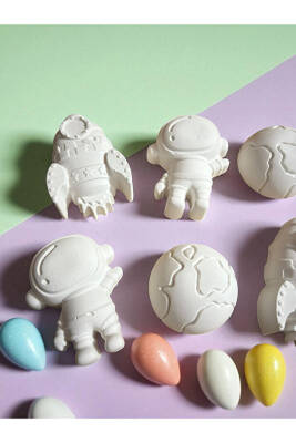 Uzay Çocuk Aktivite Seti Taş Boyama Kendin Yap Seti