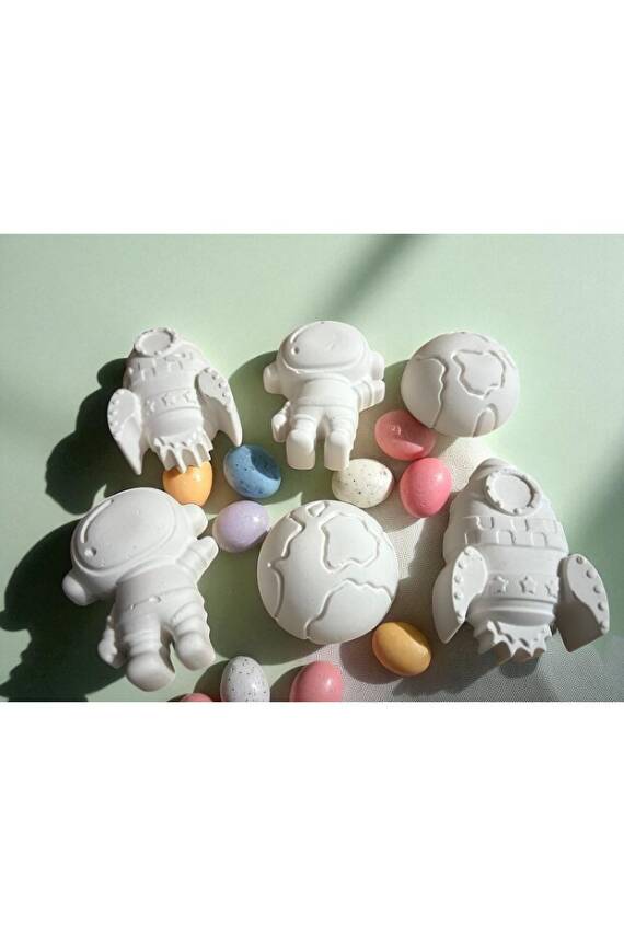 Uzay Çocuk Aktivite Seti Taş Boyama Kendin Yap Seti - 2