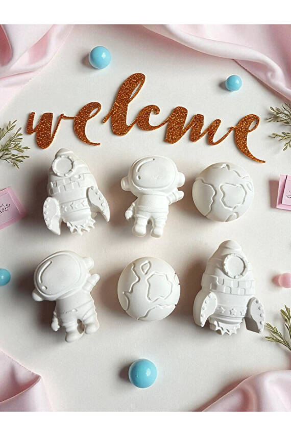 Uzay Çocuk Aktivite Seti Taş Boyama Kendin Yap Seti - 5