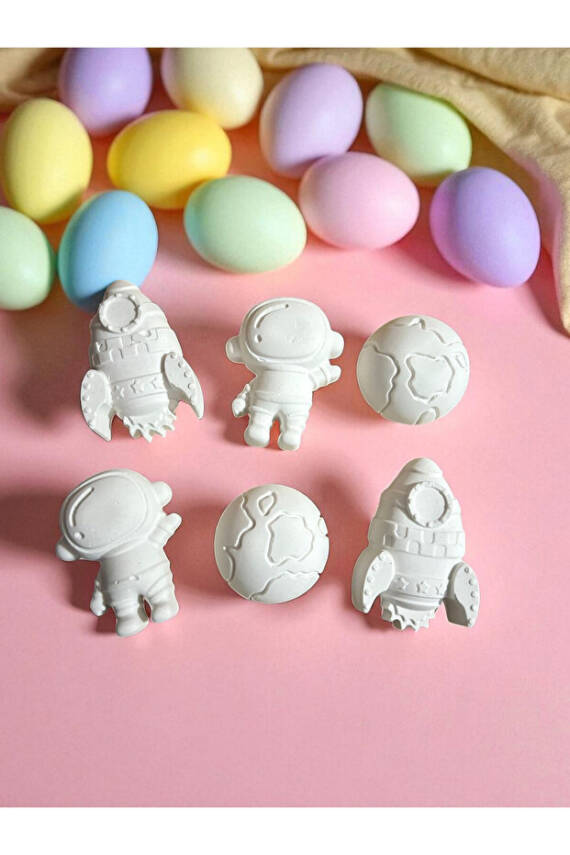 Uzay Çocuk Aktivite Seti Taş Boyama Kendin Yap Seti - 6