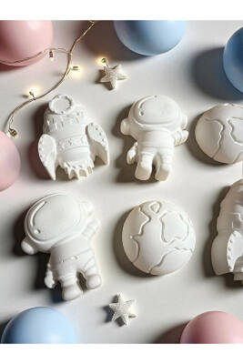 Uzay Çocuk Aktivite Seti Taş Boyama Kendin Yap Seti - 7