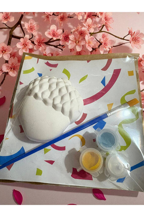 Yaprak - M.Palamutu /Taş Boyama Seti, dıy, kendin Yap, doğum Günü Hediyesi 10 Adet (5+5)  - 2